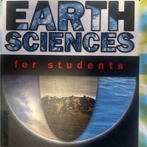 Earth Sciences For Students - Blue & Black Textbook Cover
